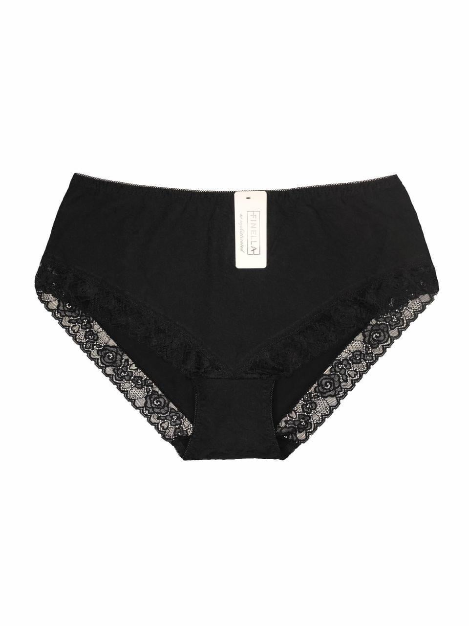Трусы женские коттоновые Finella 127 4XL р. 56-58 Черный