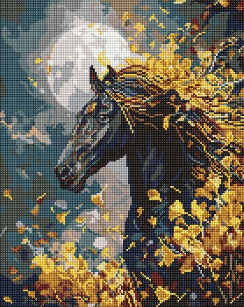 Алмазна мозаїка Кінь і вітер art_selena_ua 40х50 см (AMO20020)