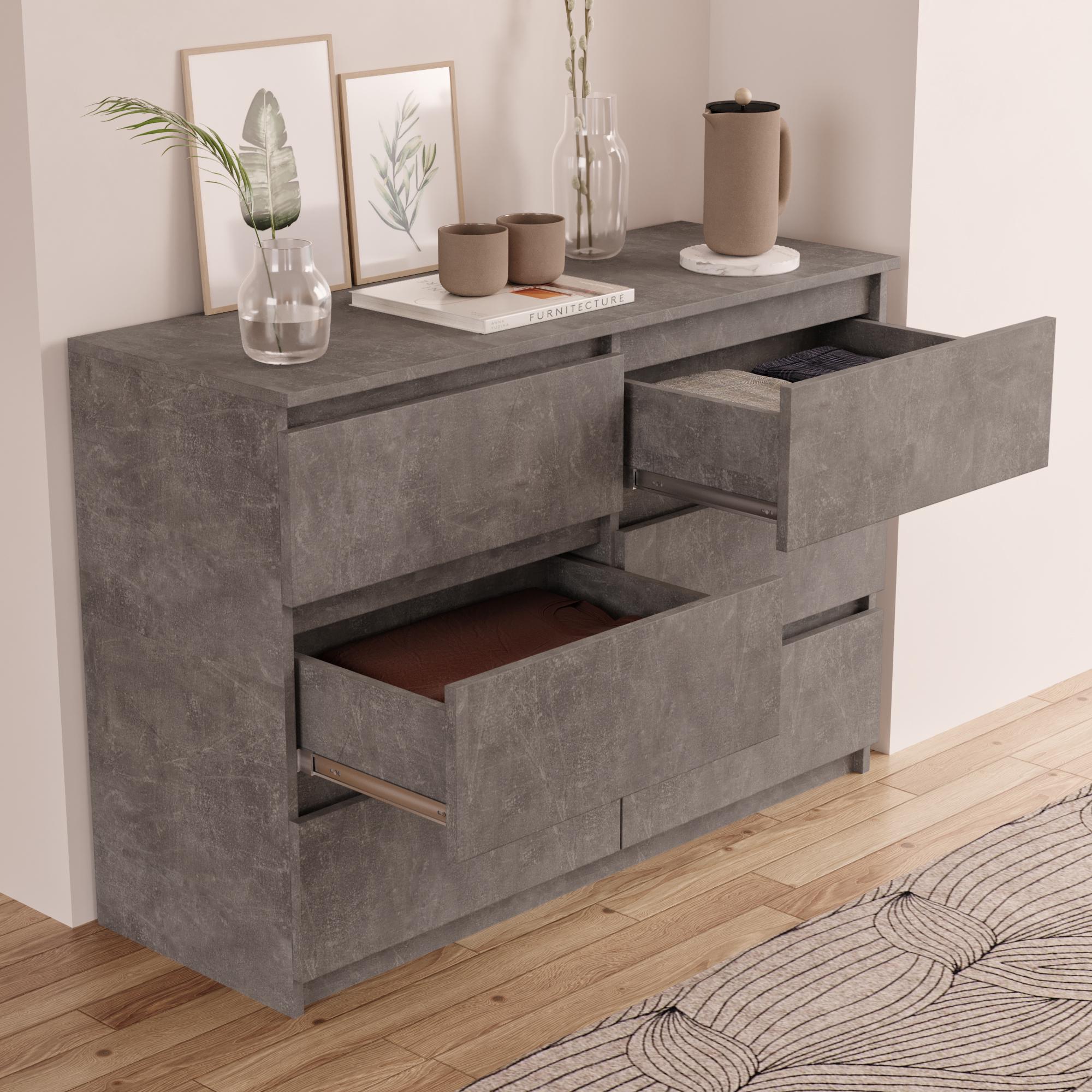 Комод Furnigrade КМ 10 1100х760х400 мм Індастріал - фото 2 Комод Furnigrade КМ 10 1100х760х400 мм Індастріал - фото 2