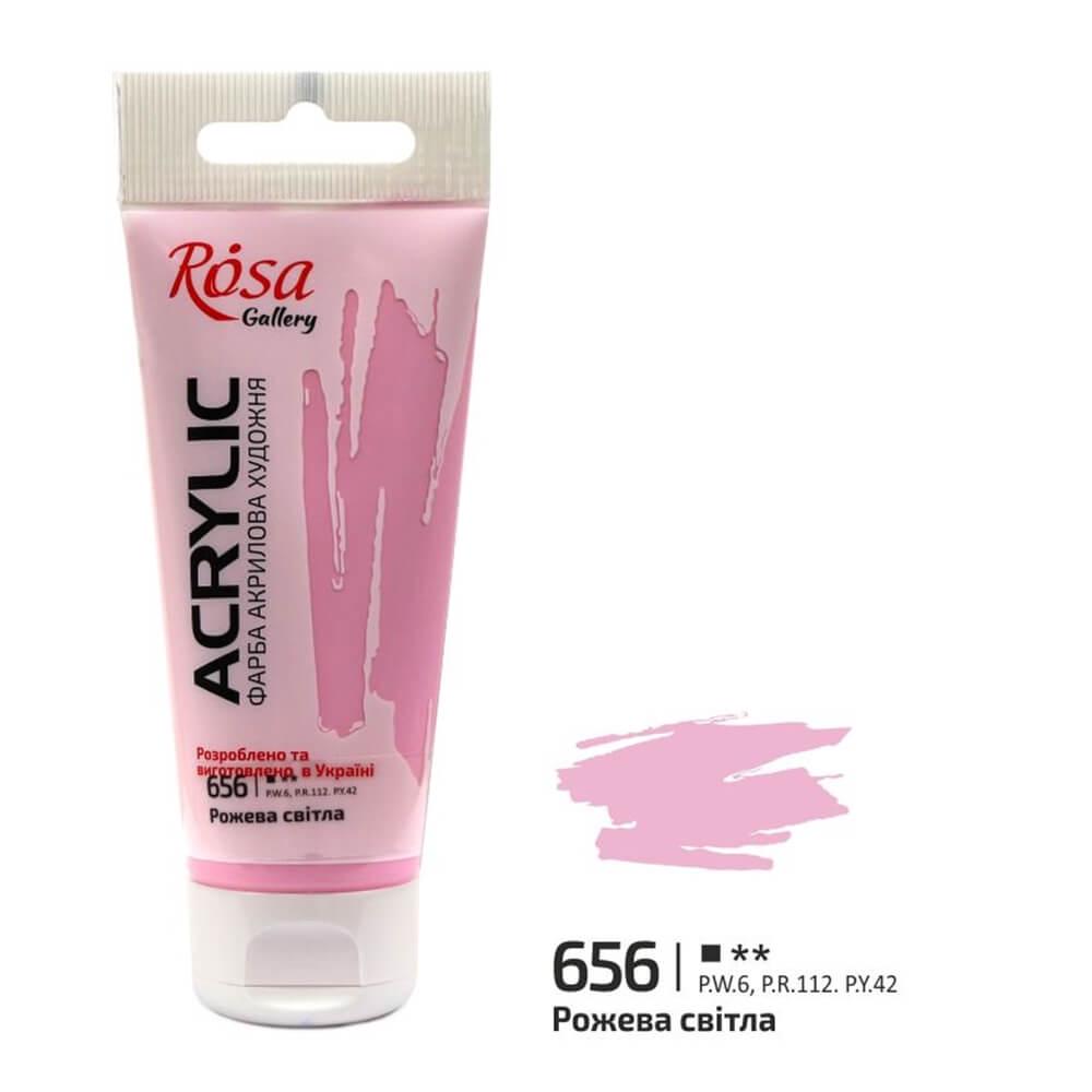 Акрилова фарба ROSA Gallery 656 60 мл Рожевий світлий (3241656) - фото 1 Акрилова фарба ROSA Gallery 656 60 мл Рожевий світлий (3241656) - фото 1