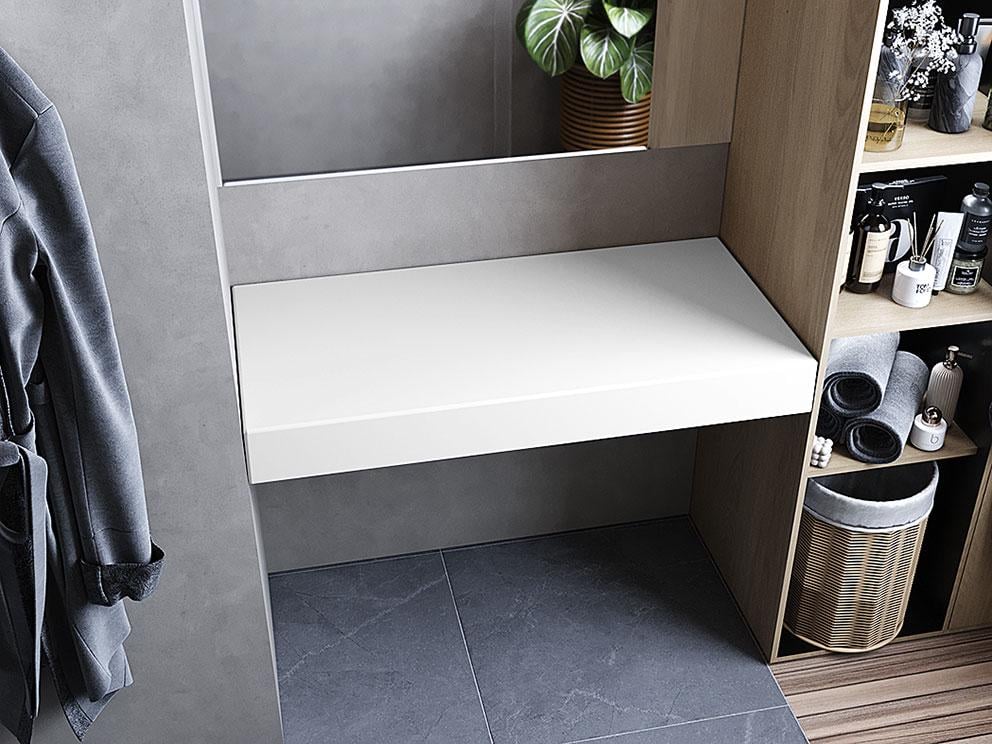 Столешница под раковину для ванной Luxor сантехническая керамика 100 см (31163070)