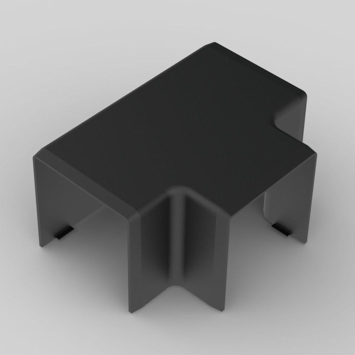 Соединитель Т-образный KOPOS для короба LH 40x40 мм ПВХ Черный (8644_FB)