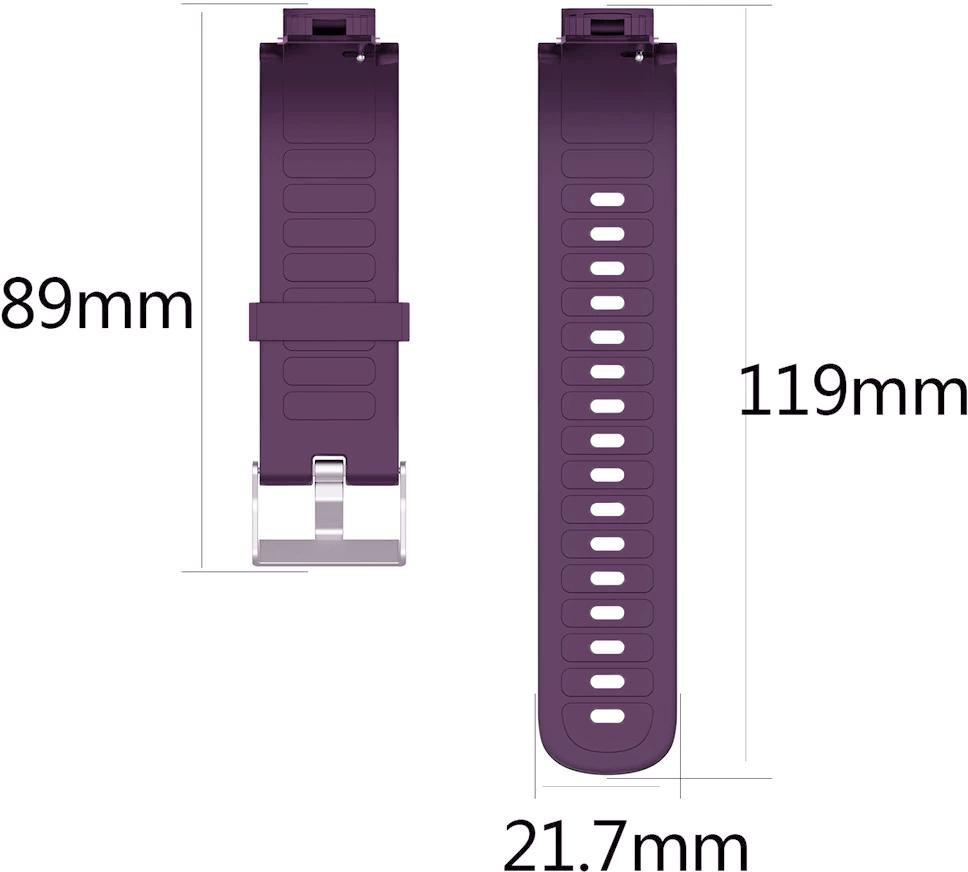 Ремешок Jsota для Amazfit Verge Purple силиконовый (16408) - фото 4