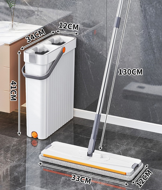 Швабра-ледарка з віджимом і відром з автоматичним віджимом (70732) - фото 14 Швабра-ледарка з віджимом і відром з автоматичним віджимом (70732) - фото 14