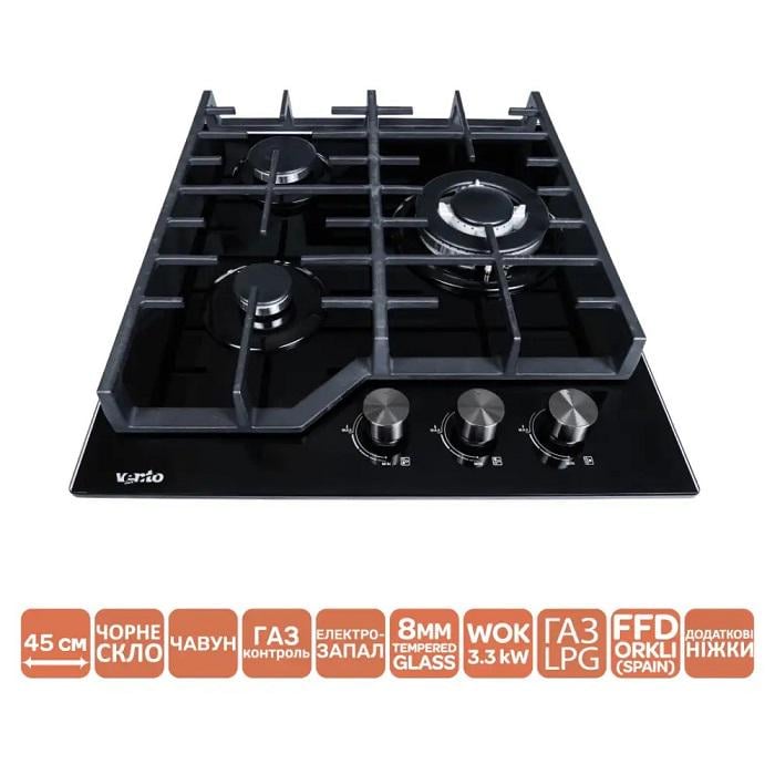 Варильна поверхня Ventolux HG430 L7G CEST BK (11395) - фото 2 Варильна поверхня Ventolux HG430 L7G CEST BK (11395) - фото 2