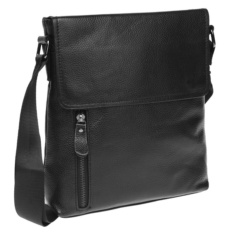 Сумка мужская кожаная Borsa Leather K17859 Black