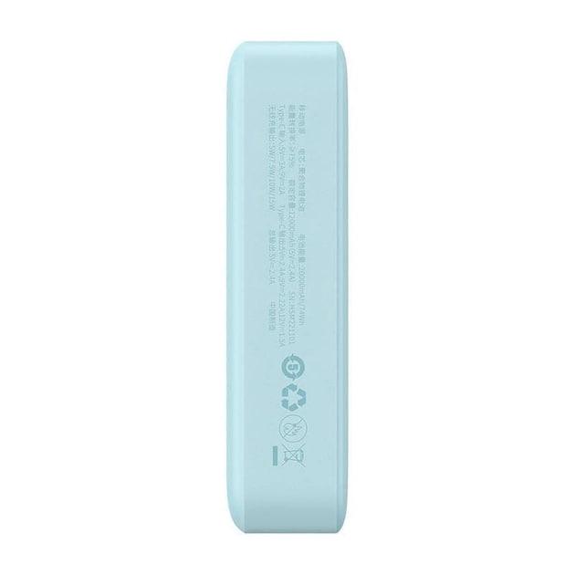 Повербанк Baseus Magnetic Mini 20000 mAh 20 W 2в1 QC3.0+PD3.0 с беспроводной зарядкой Qi 15 W Blue (PPCX150003) - фото 5