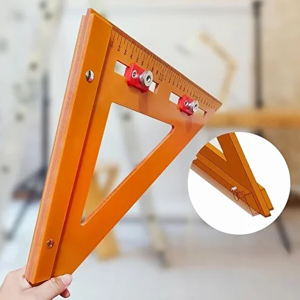 Угольник строительный для измерения и разметки под сверление отверстий 50 см (AN00161) - фото 7 Угольник строительный для измерения и разметки под сверление отверстий 50 см (AN00161) - фото 7