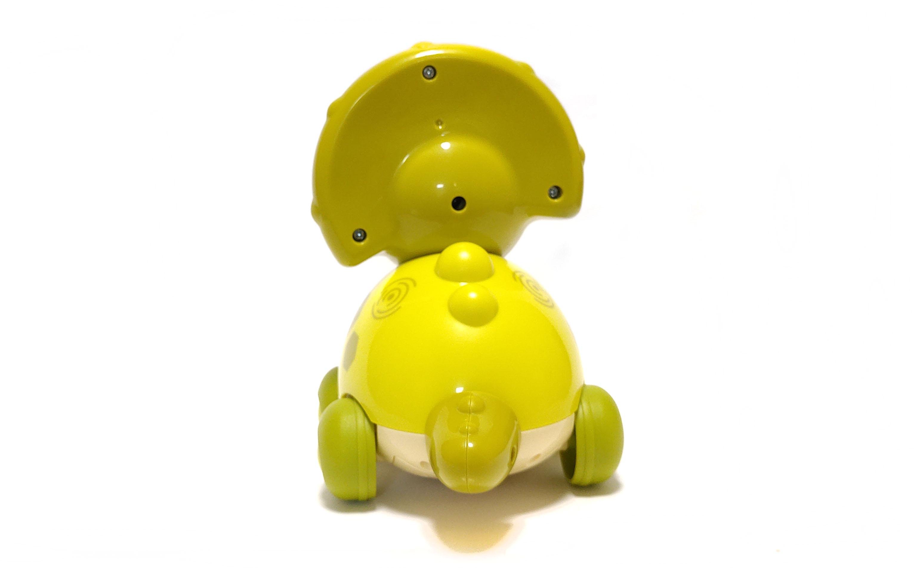 Каталка-динозаврик электронная Hola Toys музыкальная 18х12 см с подсветкой Зеленый (91530z) - фото 5