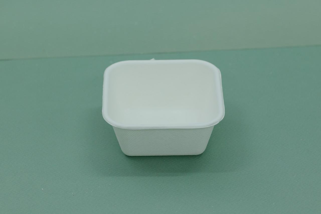 Одноразовый лоток Эко из сахарной тростника 250 мл 50 шт. 9х9 см - фото 1 Одноразовый лоток Эко из сахарной тростника 250 мл 50 шт. 9х9 см - фото 1