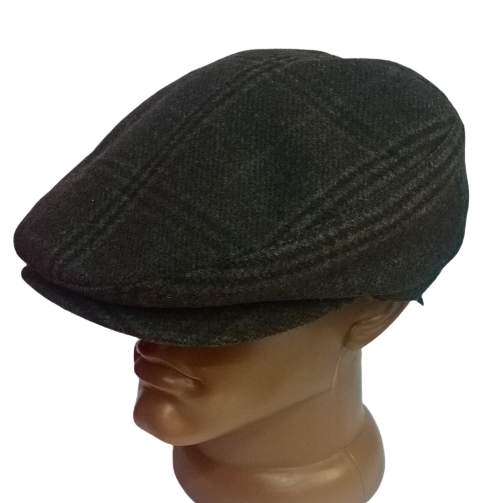 Кепка мужская Ellipse реглан с отворотом полушерсть клетка р. 62 Коричневый (475/11.4/62)