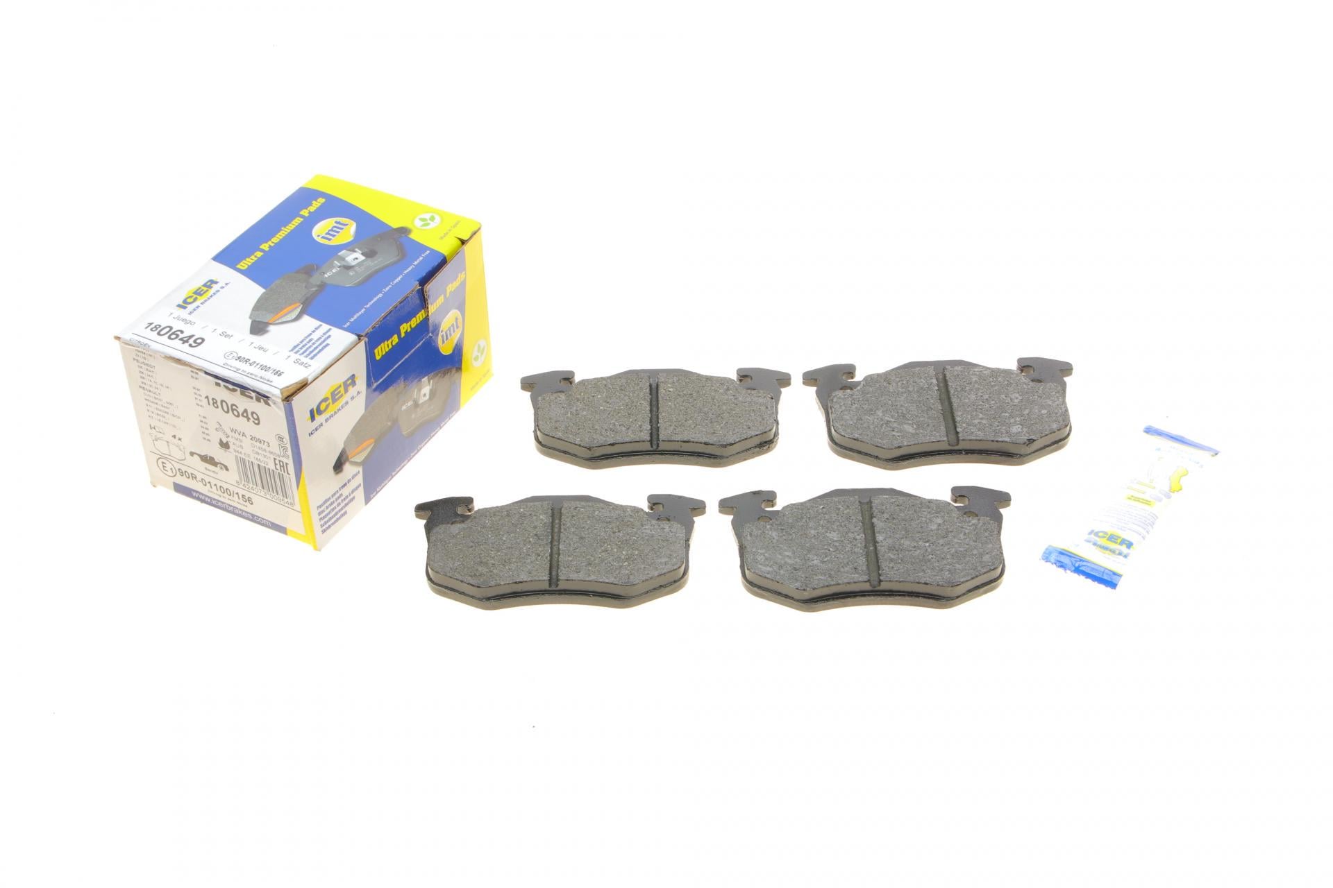 Колодки тормозные задние ICER Citroen Saxo/Xsara/Peugeot 106/306 96-05/205/309 84-98/206 01- (180649)