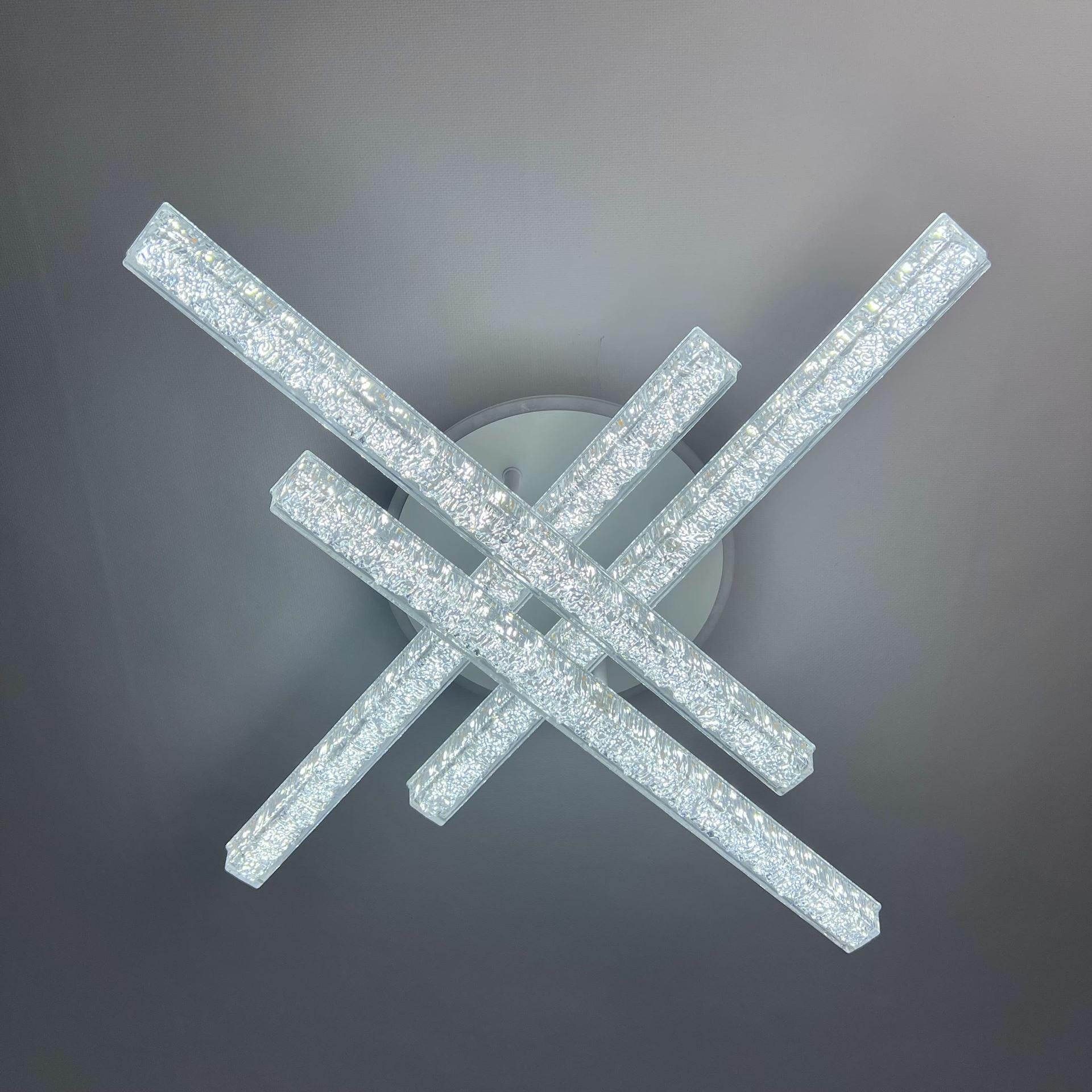 Люстра потолочная Luminaria ICEBERG LINE RGB 60W 4L WHITE/ICE с пультом (36f1c975)