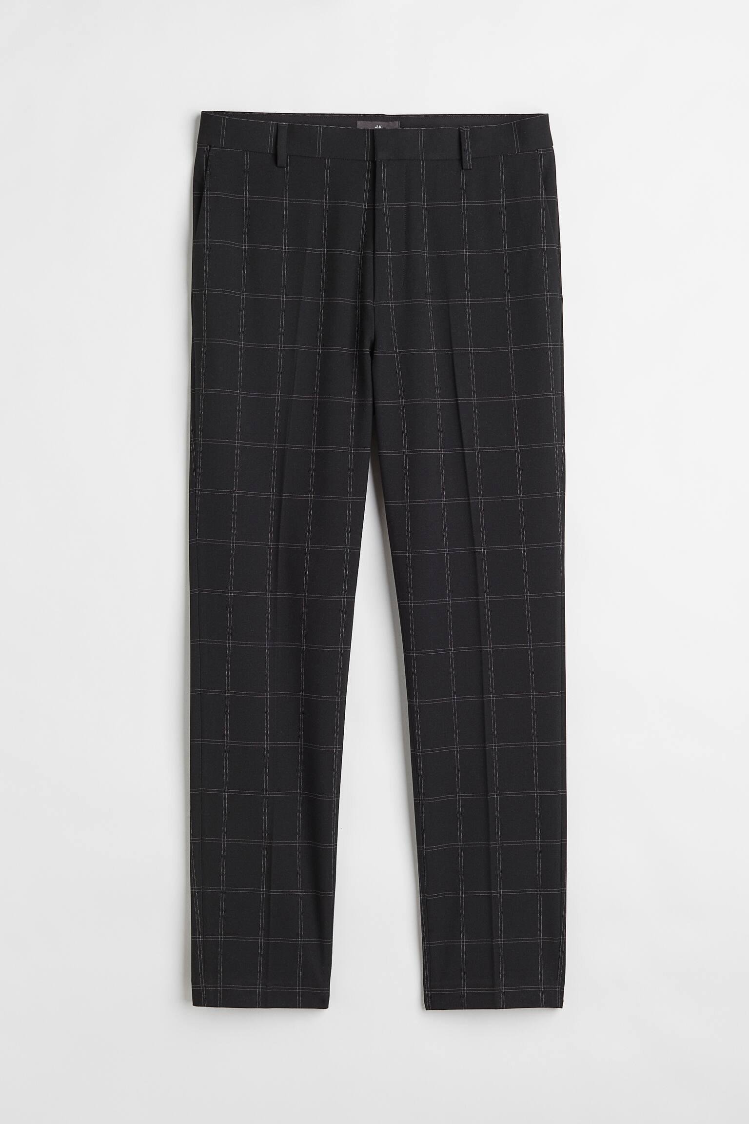 Штани H&M Клітинка р. 36 Чорний (X14029912561)