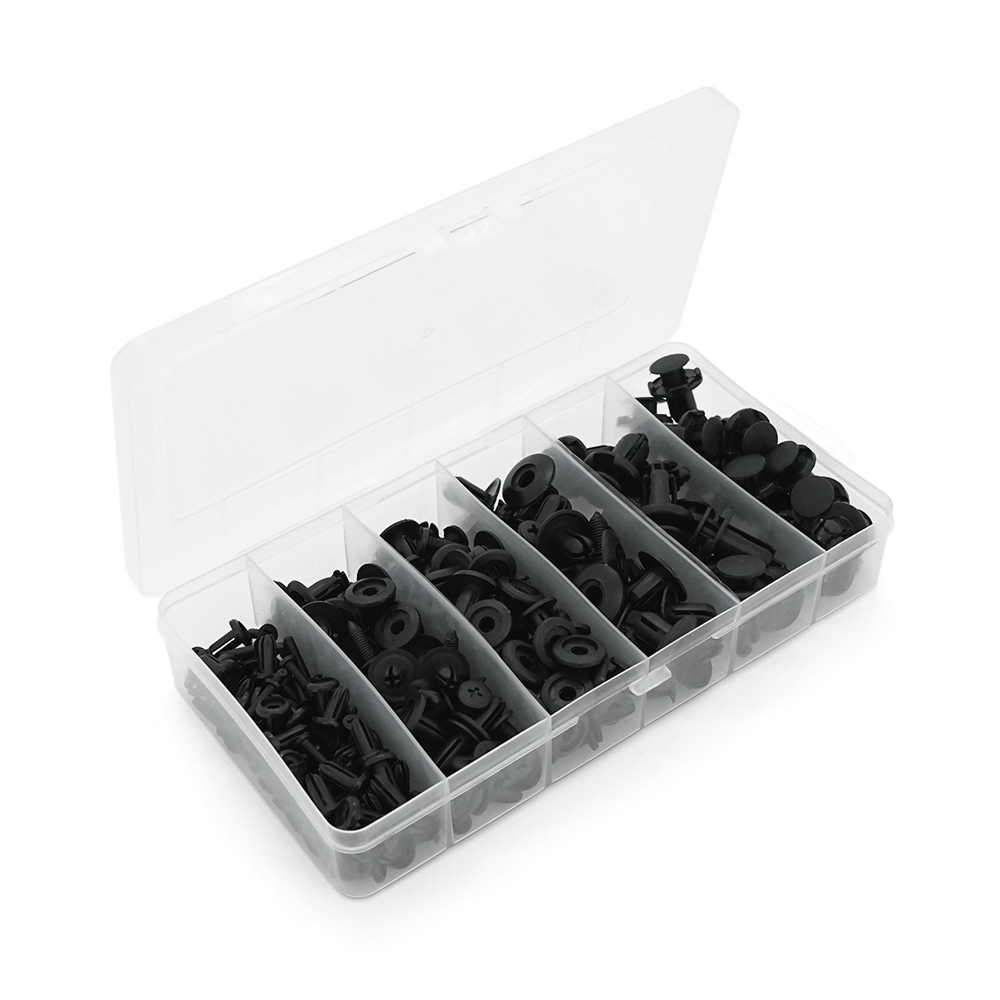 Набір гвинтових затискачів для з'єднання та фіксації проводки для автомобіля 150 шт. (YUT_V10597) Набір гвинтових затискачів для з'єднання та фіксації проводки для автомобіля 150 шт. (YUT_V10597)