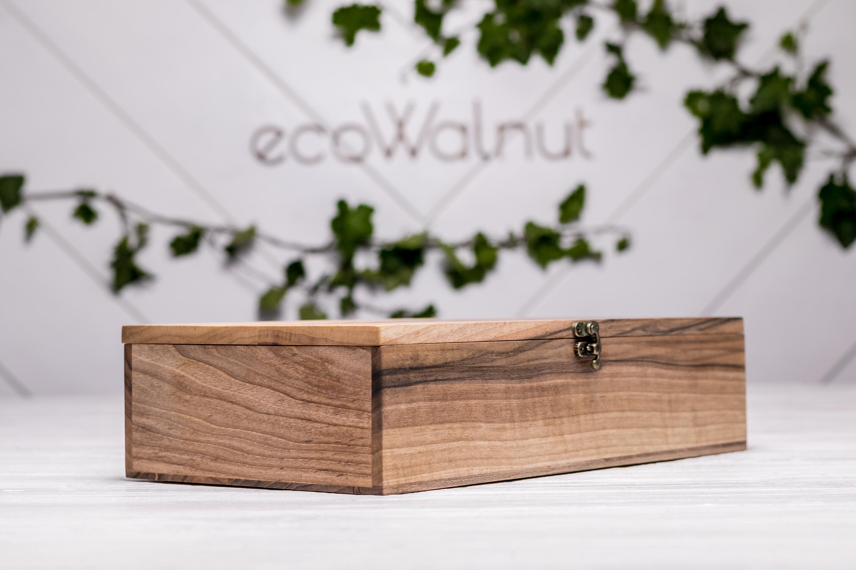 Коробочка из дерева EcoWalnut подарочная XL (EB-5.2) - фото 4