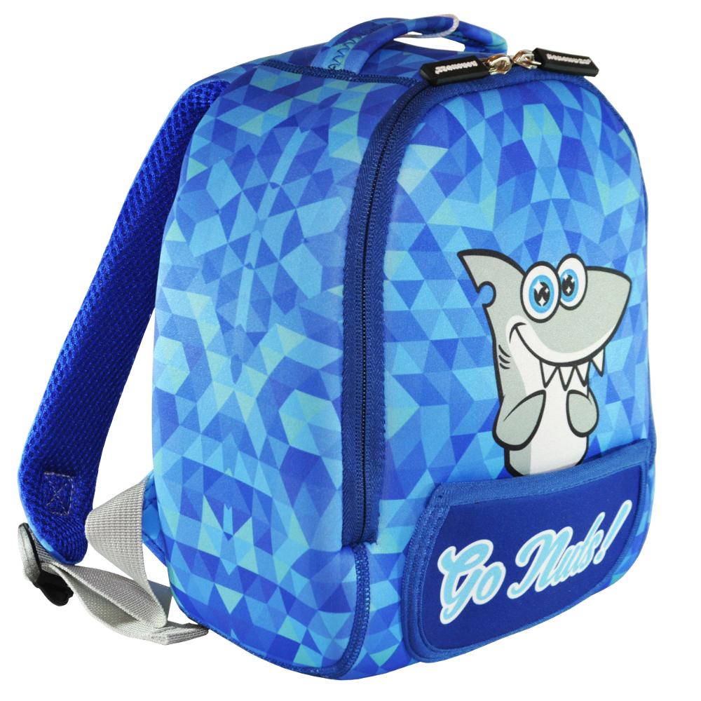 Дошкольный рюкзак KOKONUZZ-GO NUTS с акулой Голубой