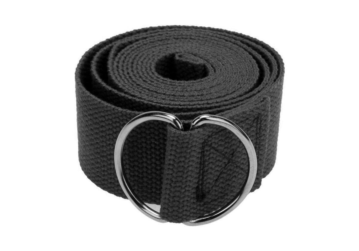 Ремень для йоги EasyFit Черный (EF-1830-BK)
