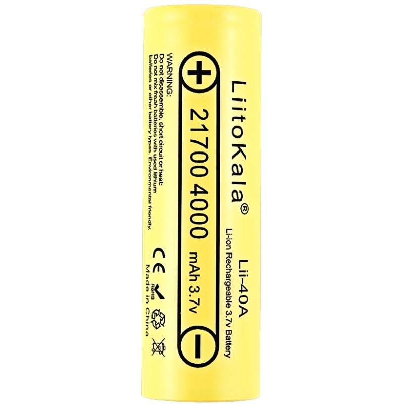 Аккумулятор LiitoKala Lii-40A 21700 4000 mAh 3,7V Li-Ion (Lii-40A)
