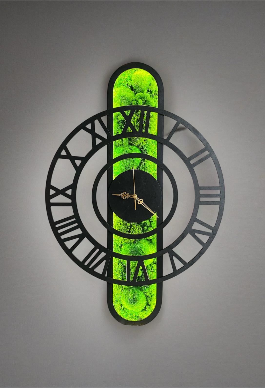 Часы Призм с мхом и подсветкой 80 см (2101865640)