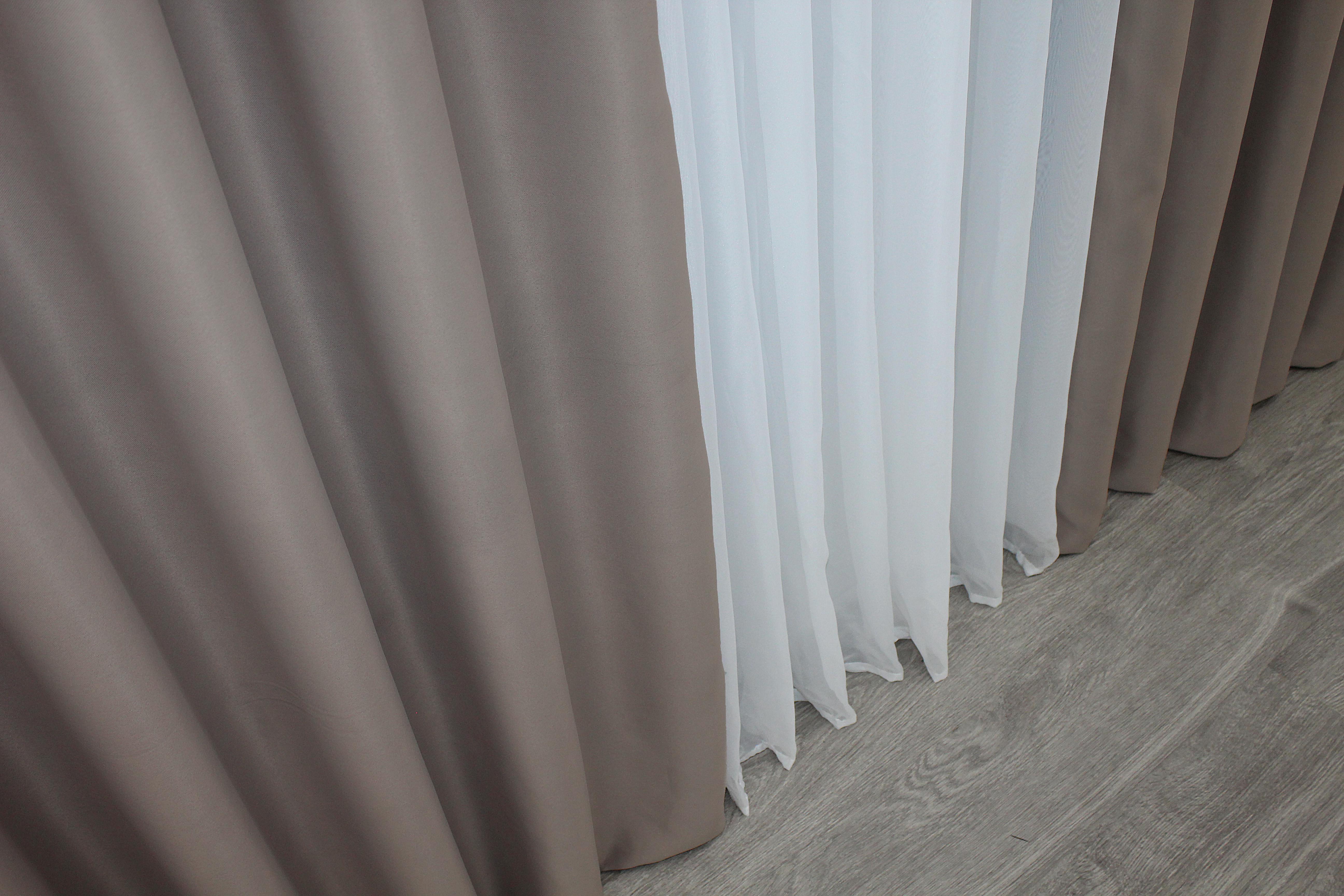 Комплект готовых штор VR-Textil Bagema Rvs №1242ш 100х270 см 2 шт. Какао (31-559) - фото 8 Комплект готовых штор VR-Textil Bagema Rvs №1242ш 100х270 см 2 шт. Какао (31-559) - фото 8