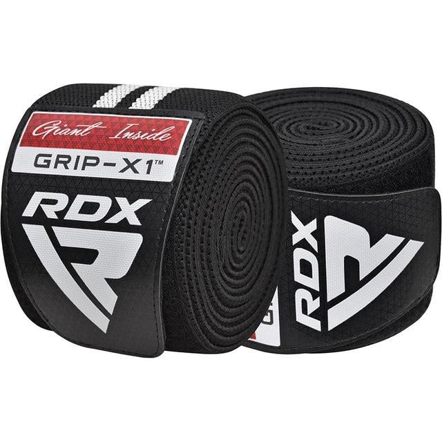 Бинти на коліна RDX GYM KNEE WRAP R11 Black/White (A-013190) - фото 4
