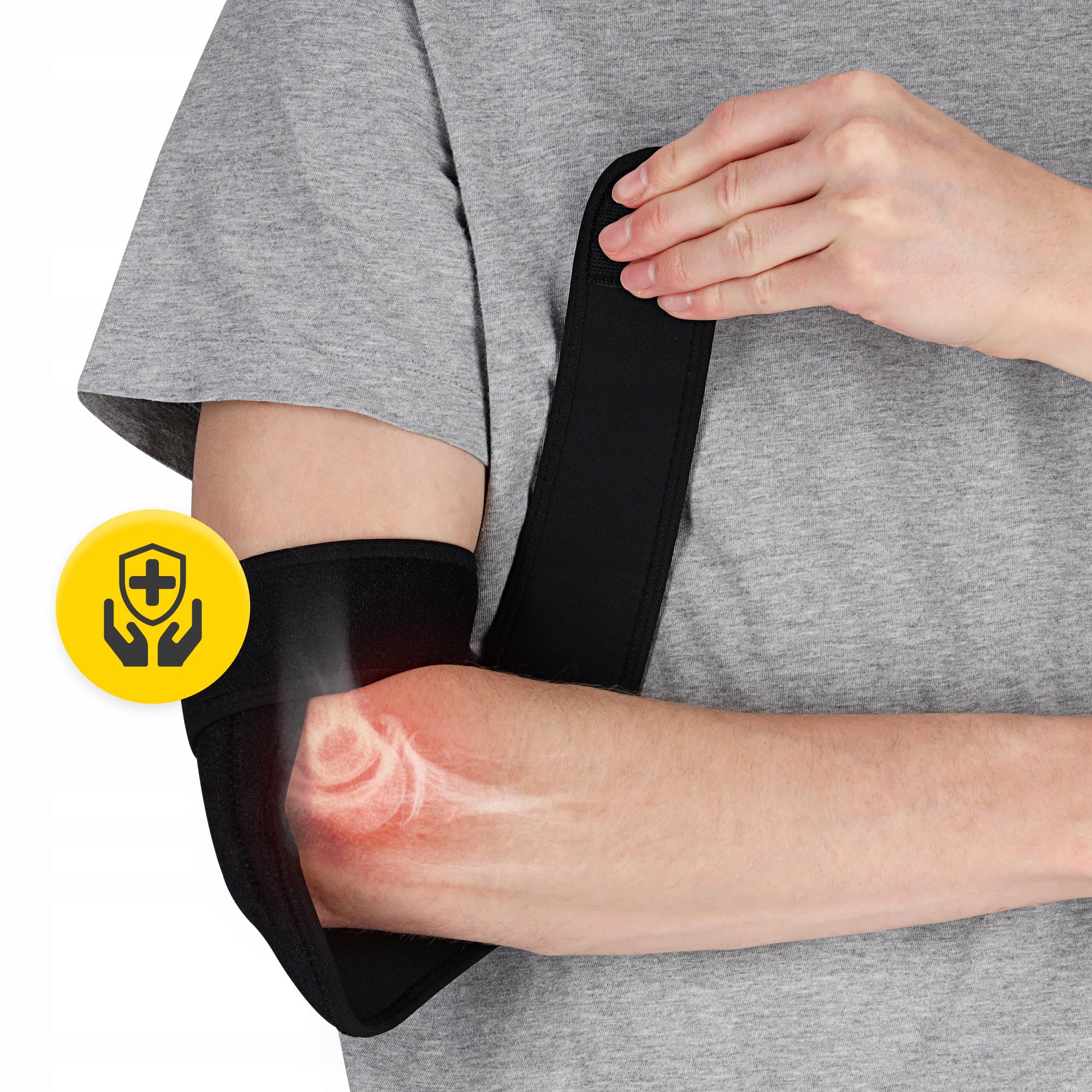 Бандаж для локтевого сустава 4fizjo MED 1 шт. универсальный Black (P-5905973407380) - фото 8 Бандаж для локтевого сустава 4fizjo MED 1 шт. универсальный Black (P-5905973407380) - фото 8