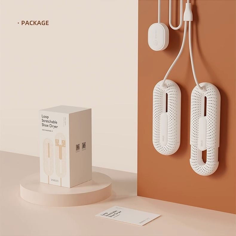 Сушарка для взуття Sothing Loop Stretchable Shoe Dryer з таймером та перехідником Білий (0008211) - фото 9 Сушарка для взуття Sothing Loop Stretchable Shoe Dryer з таймером та перехідником Білий (0008211) - фото 9