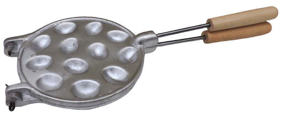 Форма для выпечки алюминиевая Орех 12 с деревянной ручкой - фото 2