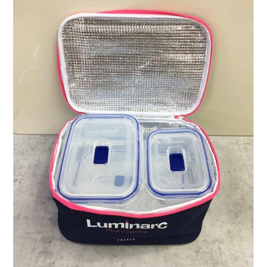 Набір контейнерів Luminarc PURE BOX ACTIVE P4129 з термосумкою 380/820/1220 мл (1380032221) - фото 2 Набір контейнерів Luminarc PURE BOX ACTIVE P4129 з термосумкою 380/820/1220 мл (1380032221) - фото 2