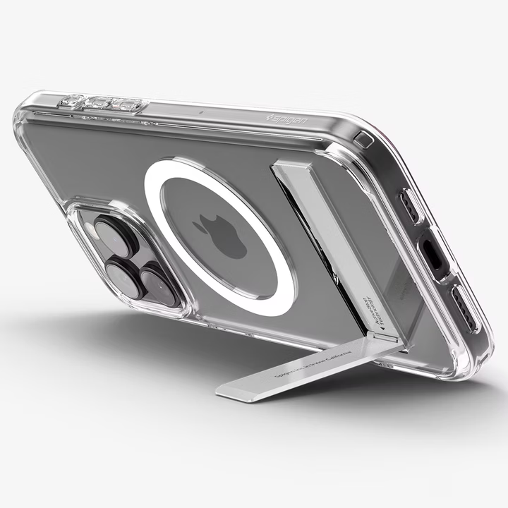 Чехол защитный Spigen Ultra Hybrid S MagFit для Apple iPhone 16 Pro MagSafe с подставкой