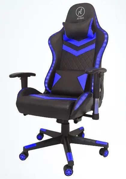 Кресло компютерное Avko Style AG70650 Blue RGB подсветка (4570650)