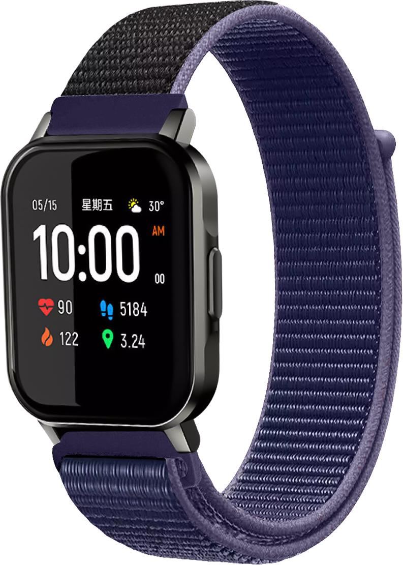 Ремешок нейлоновый Sport Loop для Haylou Smart Watch 2 LS02 Midnight Blue (15120-4D)