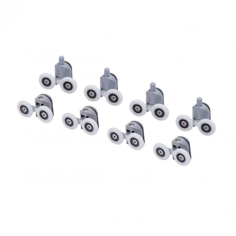 Комплект роликів подвійних Lidz Rolki SAT.DOUBLE.25.5 для скла 5 мм 8 шт. (30371771)