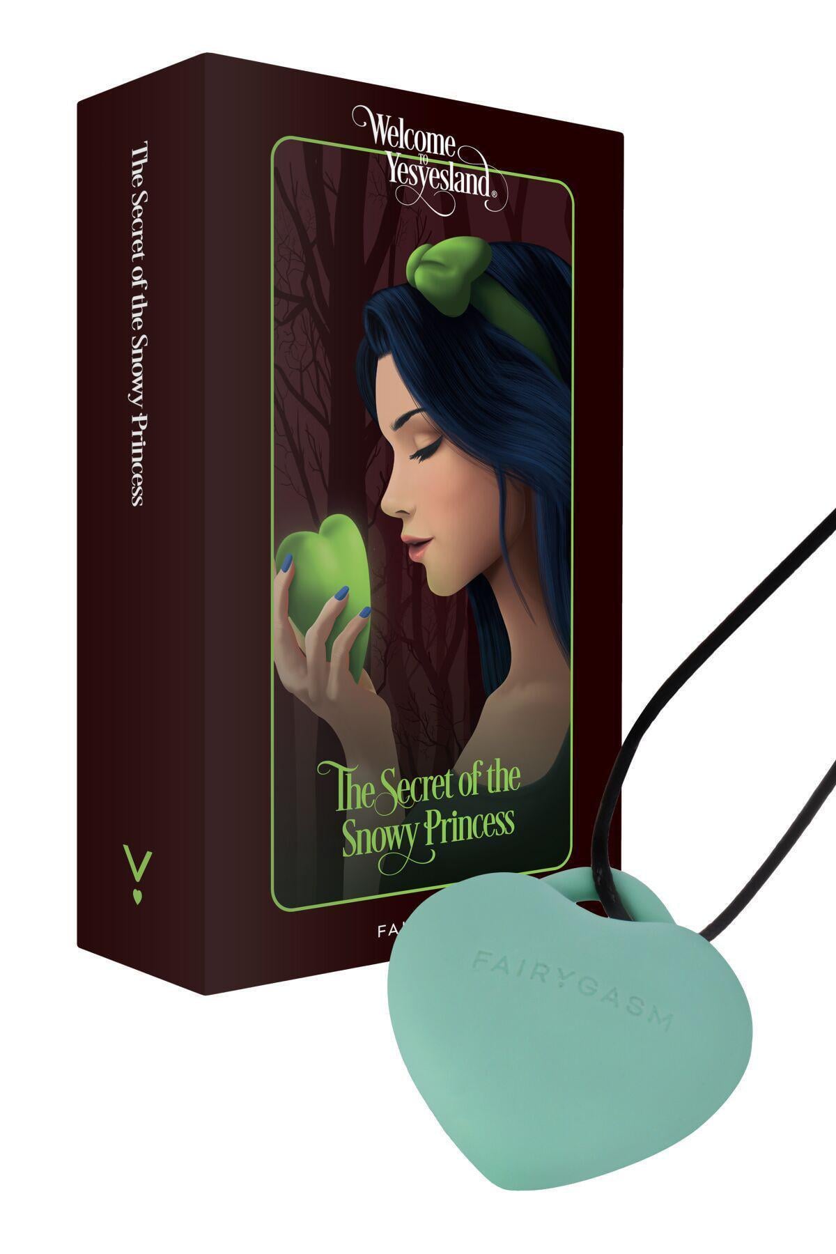 Вибратор мини Сердечко FairyGasm PleasureStone 9 режимов/на шнурке Green (SX0644)