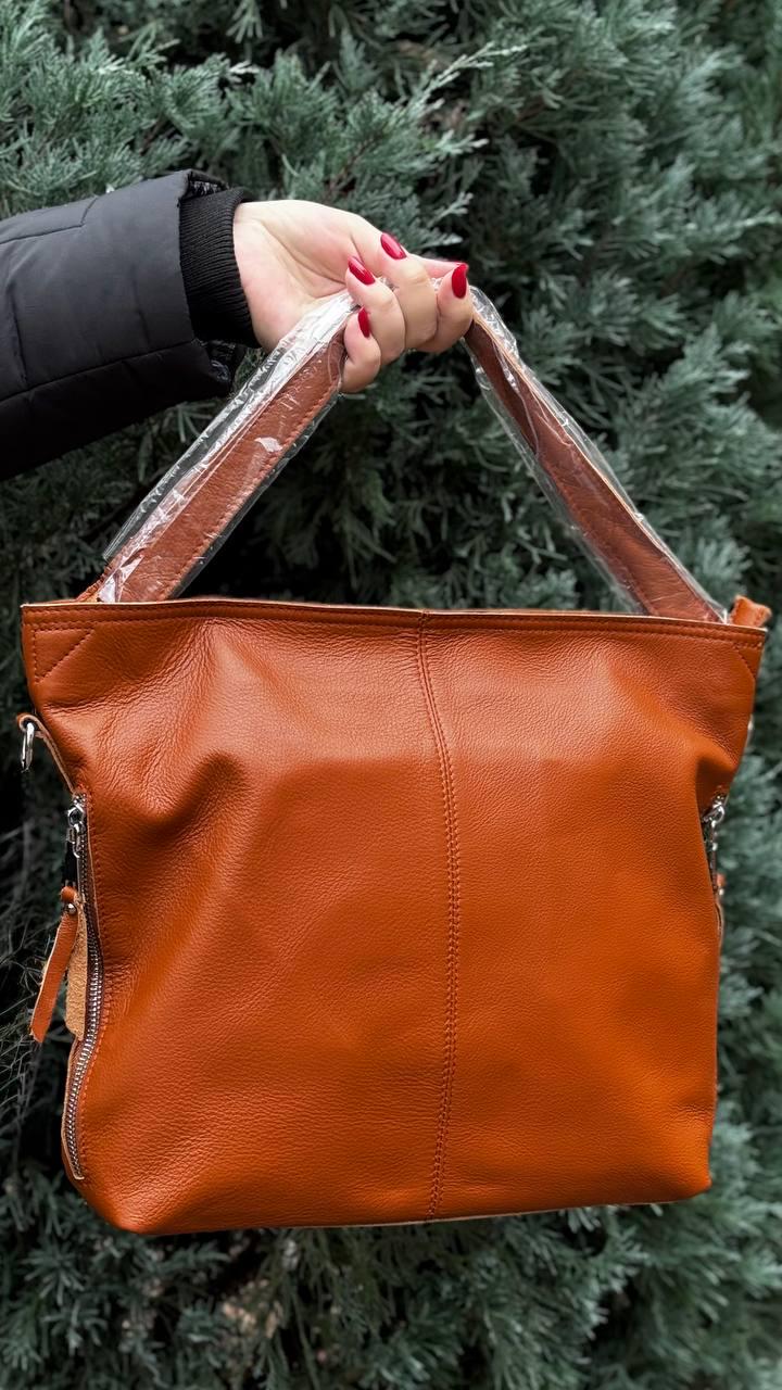 Сумка женская из натуральной кожи Рыжий (3175/1)