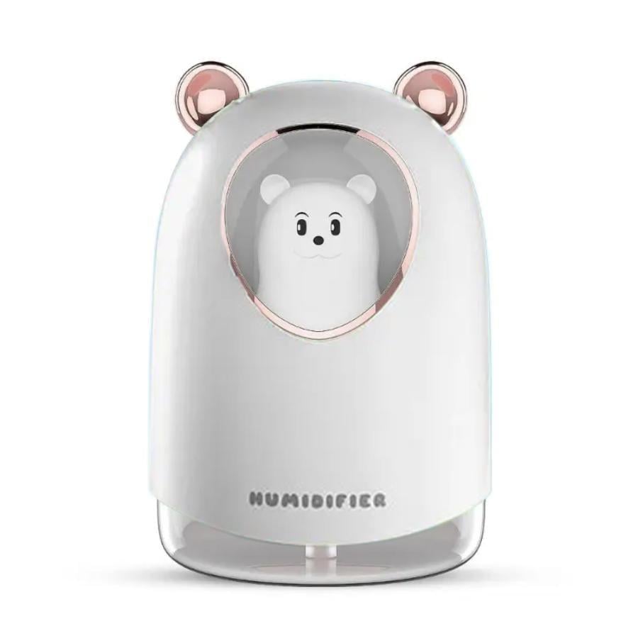 Увлажнитель воздуха ультразвуковой UKC Humidifier Медвежонок с подсветкой 300 мл Белый (3001U)