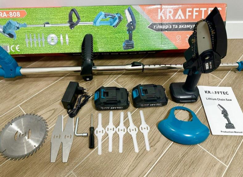 Набір Krafftec КRA-808 тример/пила міні ланцюгова (27363148) - фото 8 Набір Krafftec КRA-808 тример/пила міні ланцюгова (27363148) - фото 8