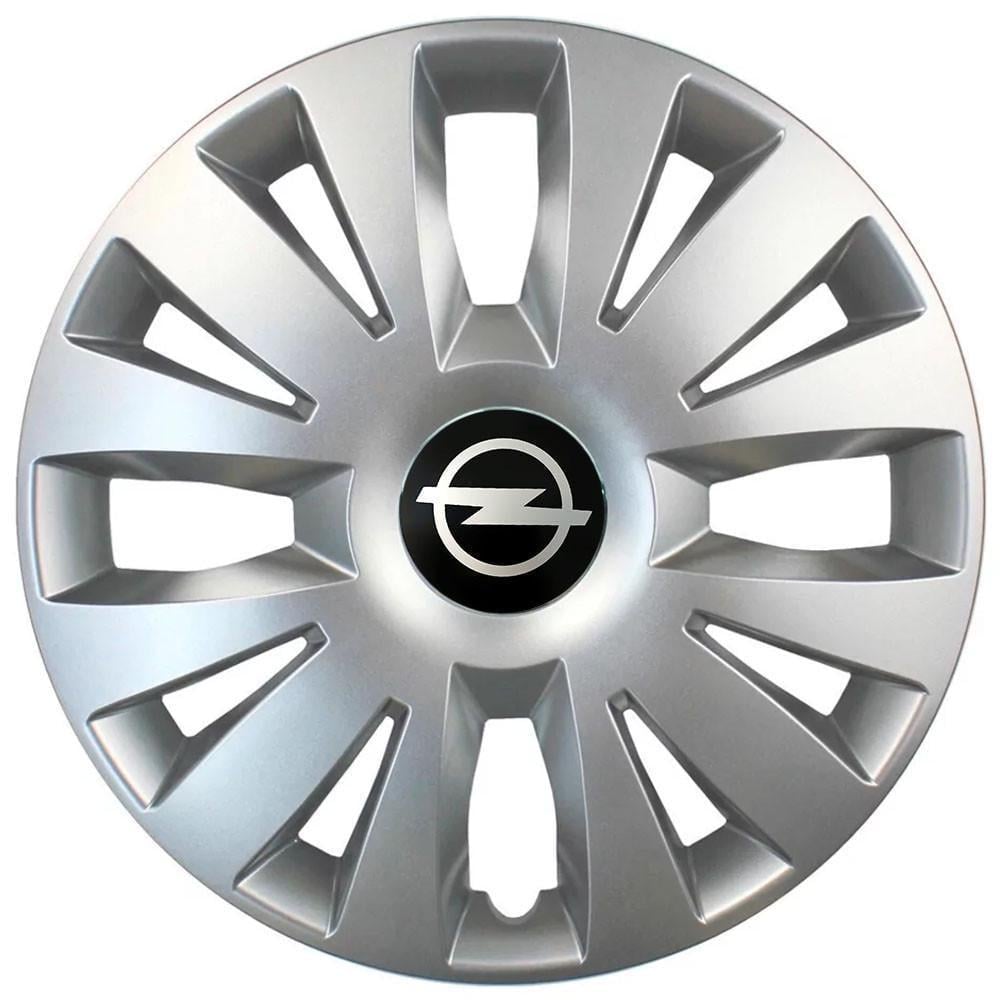 Колпаки автомобильные модельные  SJS 324 с логотипом Opel R15 4 шт. Серебрянный