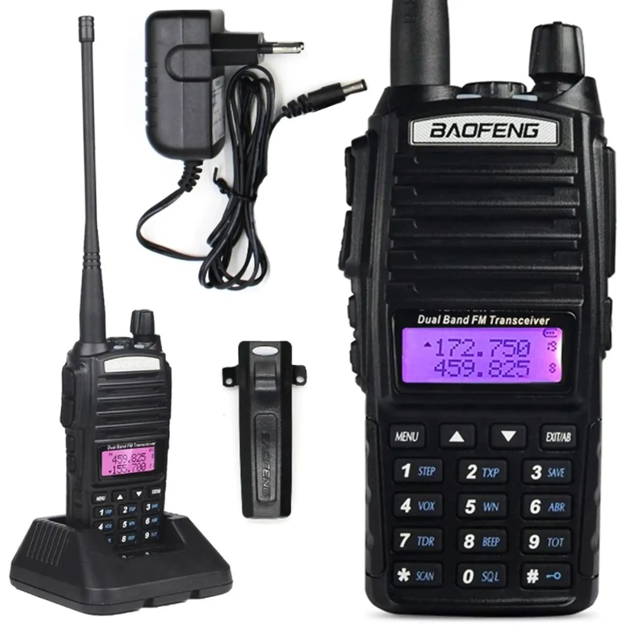 Рація Baofeng UV-9R Pro Зелений на 128 каналів з водозахищена та дисплеєм 12 Вт/2200 мАг - фото 7