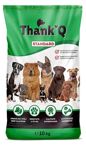 Сухой корм для взрослых собак всех пород ThankQ Standart с говядиной 10 кг