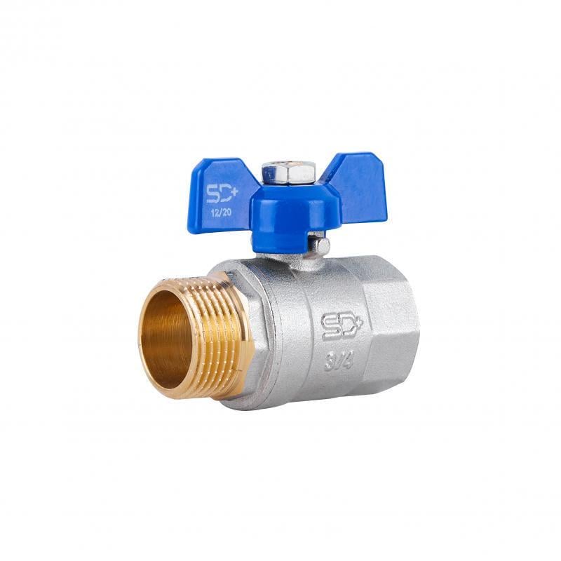 Кран-бабочка шаровый SD Plus ВЗ для воды 3/4" (SD607W20) Кран-бабочка шаровый SD Plus ВЗ для воды 3/4" (SD607W20)