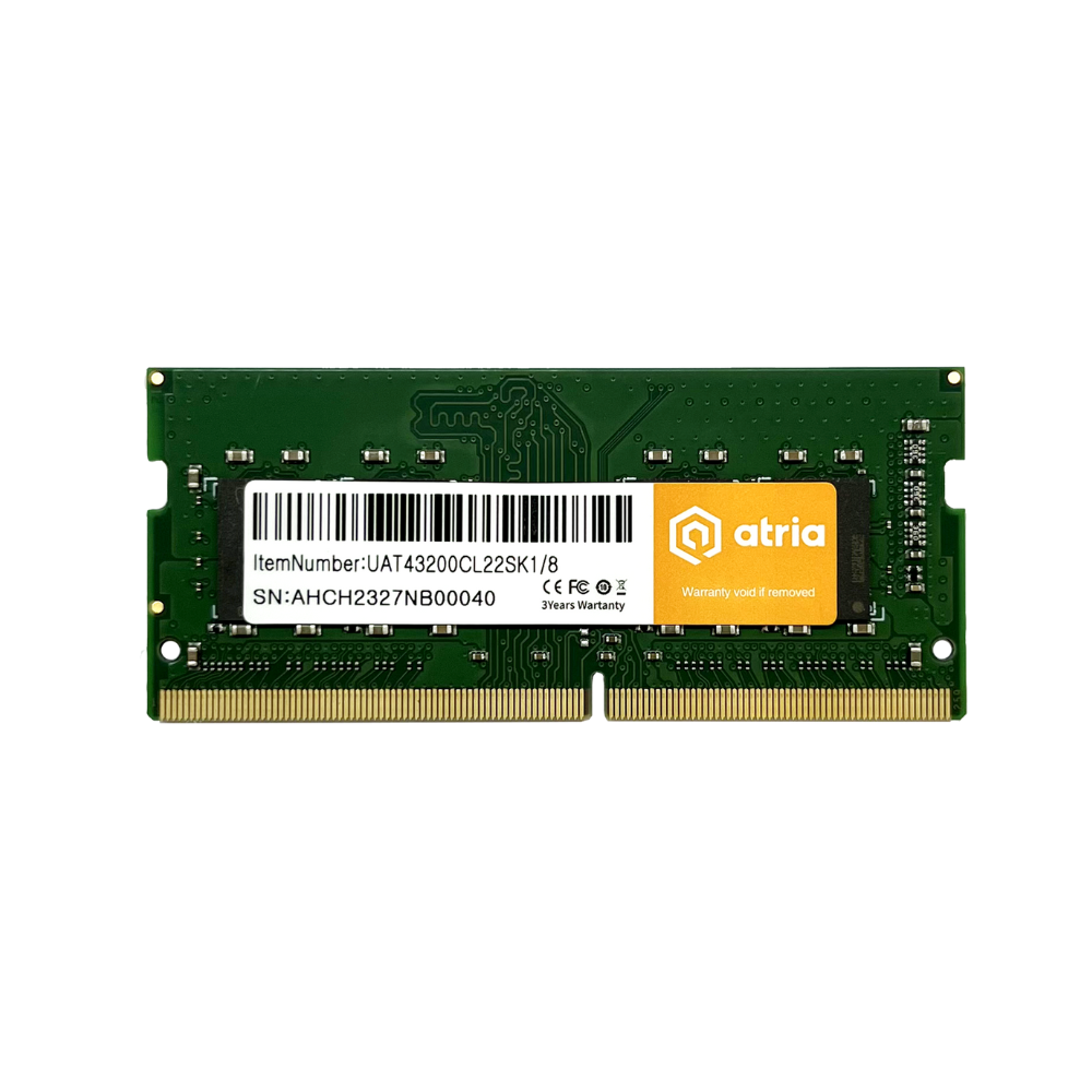 Оперативна пам'ять для ноутбуків ATRIA UAT43200CL22SK1/8 DDR4 8 Гб 3200 МГц (579625) - фото 2