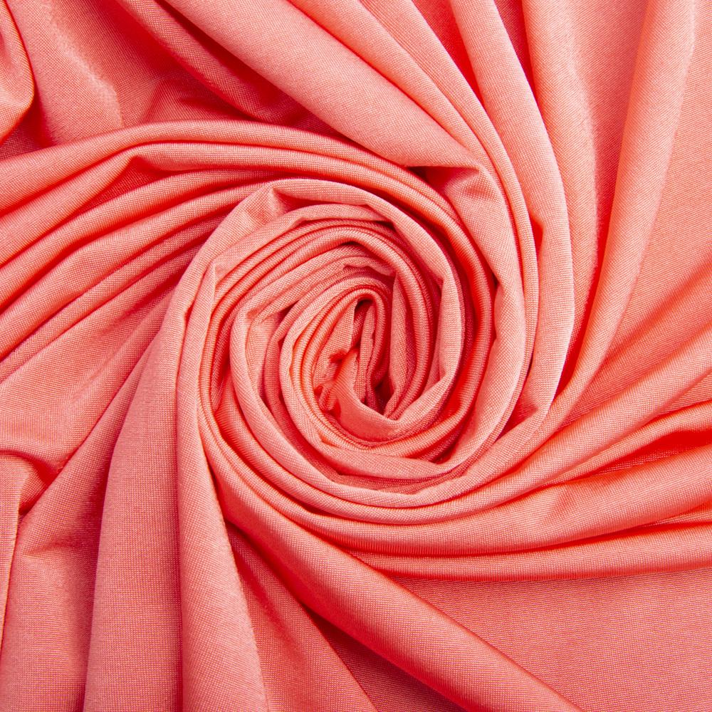 Тканина трикотаж Crystal Світлий корал (24536)