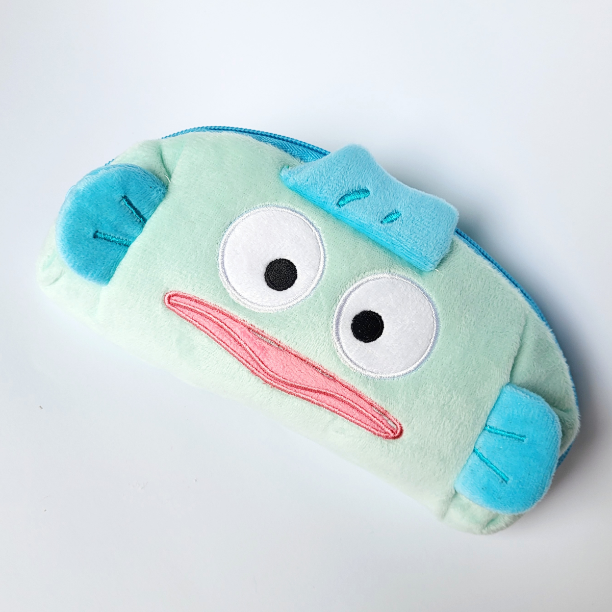 Пенал школьный с персонажем Русалка рыбка Hangyodon Sanrio плюшевый (353)