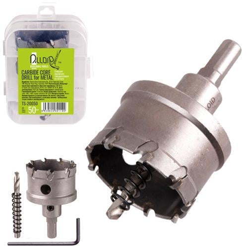 Сверло корончатое твердосплавное Alloid по металлу 50 мм (TS-20050) - фото 6 Сверло корончатое твердосплавное Alloid по металлу 50 мм (TS-20050) - фото 6