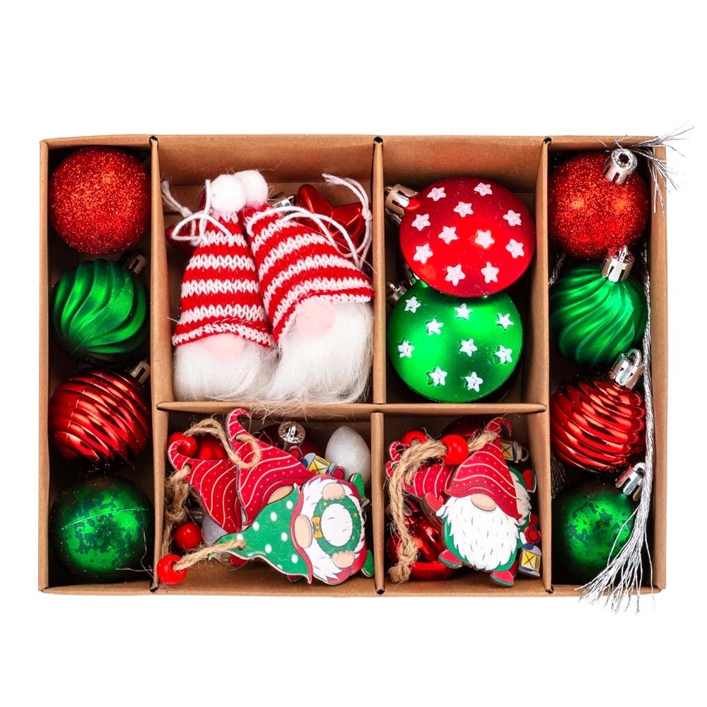 Набір ялинкових іграшок Яскраві гноми 32 шт. (9125-035)