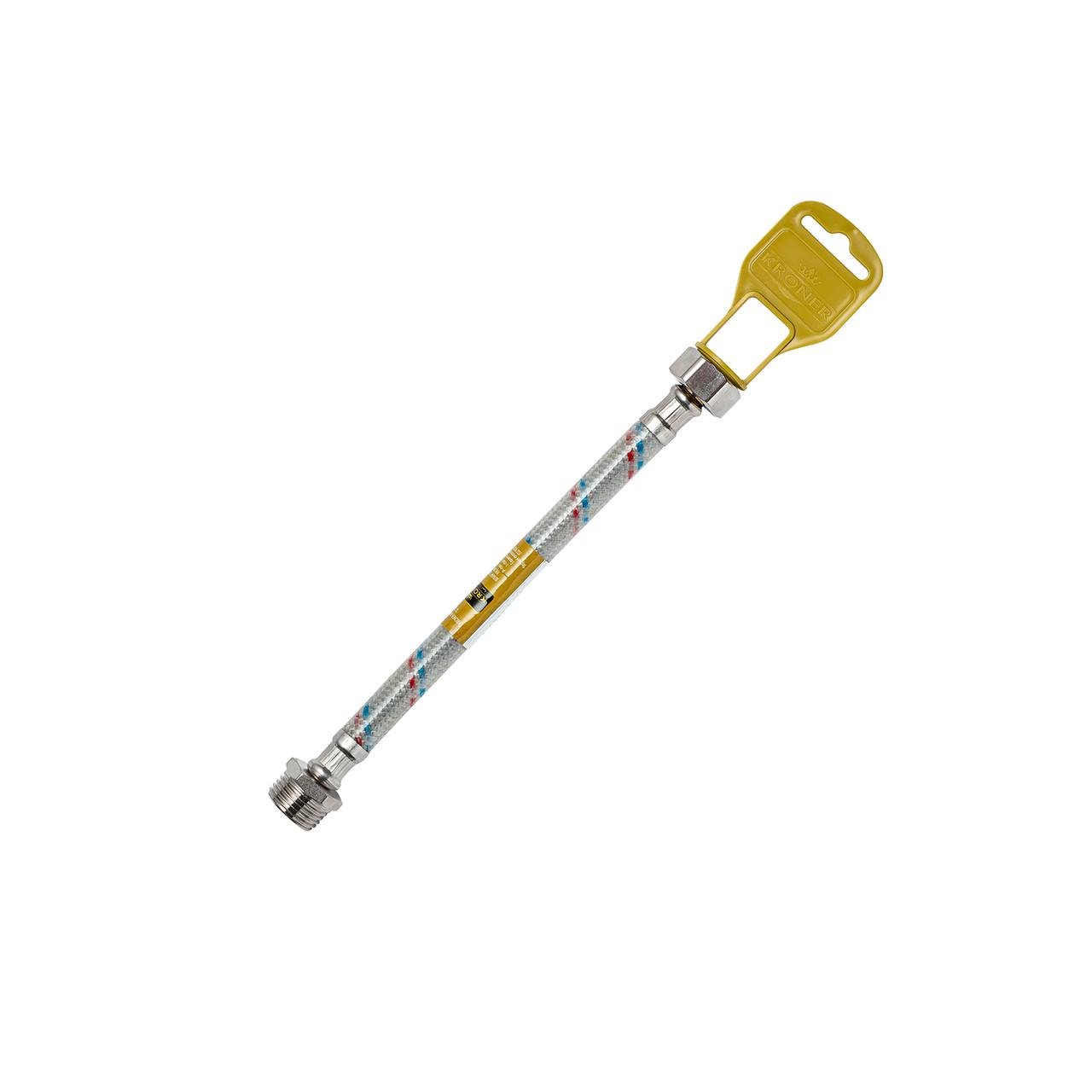 Подводка для подсоединения воды гибкая Kroner KRM 1/2" ВН 150 см нейлоновая оплетка из ПВХ (2681047194)