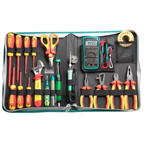 Набор инструментов Pro'sKit PK-2810B 20 пр. для электромонтажных работ Черный (38473227) Набор инструментов Pro'sKit PK-2810B 20 пр. для электромонтажных работ Черный (38473227)