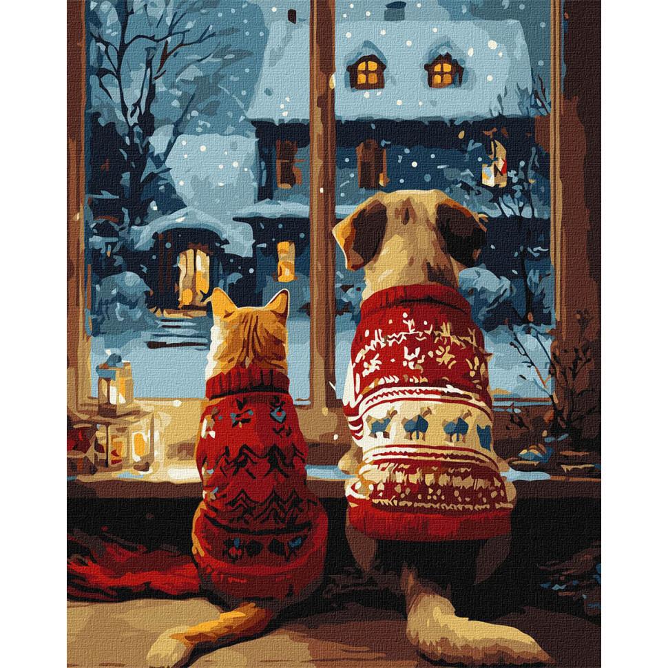 Картина за номерами Ideyka Затишок пушистиків 40x50 см (KHO6834)